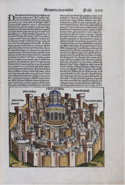 Jerusalem from Liber chronicarum, or the Nuremberg Chronicle