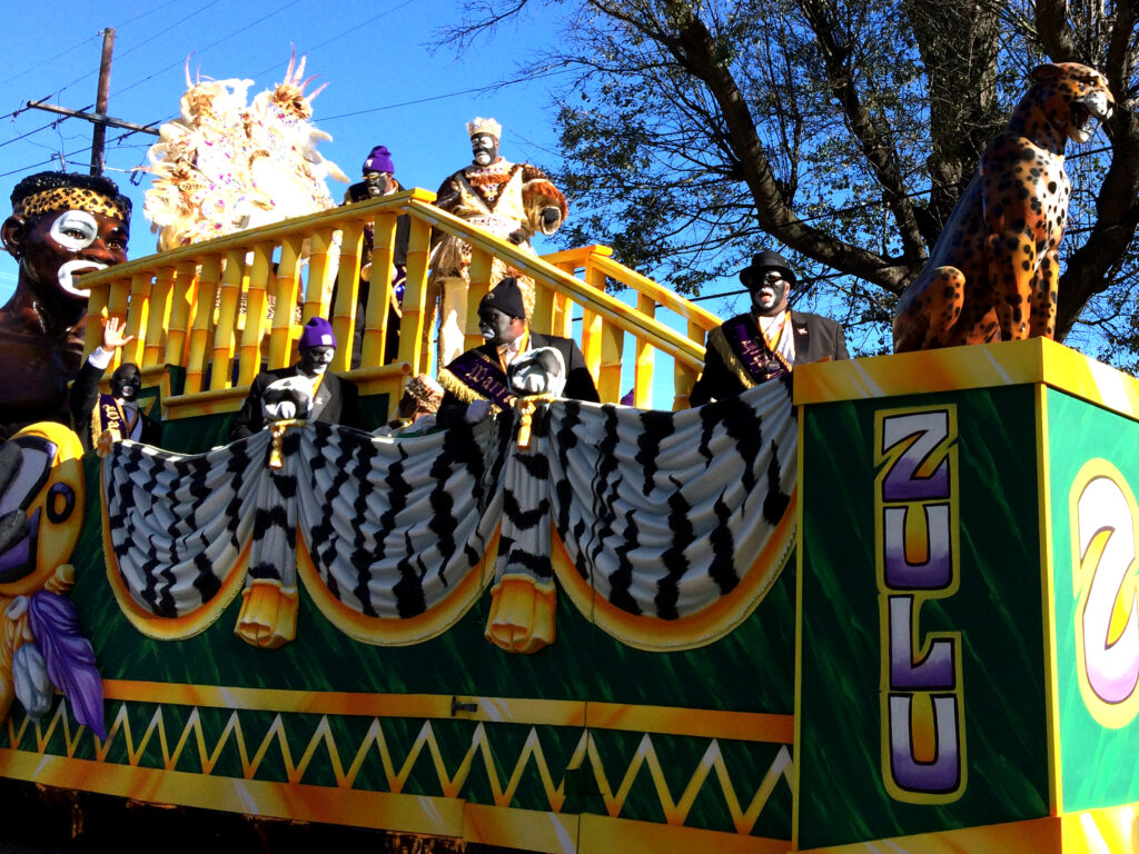 Zulu Social Aid and Pleasure Club parade in New Orleans, February 9, 2016