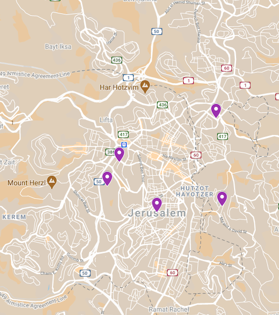 User-Created Map of Jerusalem