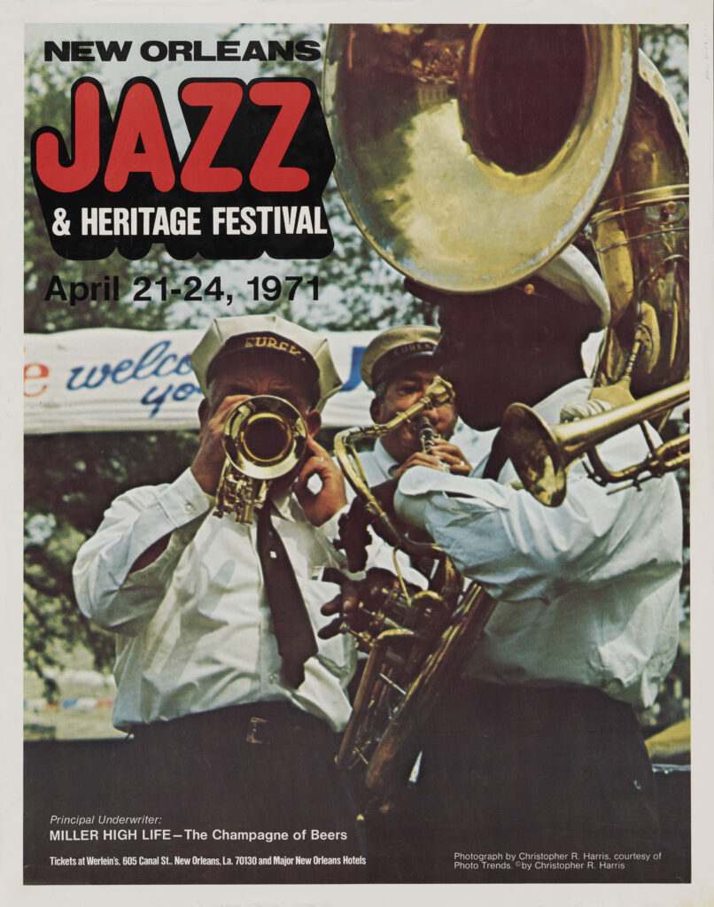 1971 Jazz Fest poster, Hogan Archive Poster File, Tulane University Special Collections.