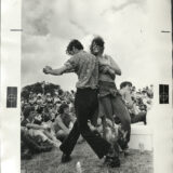 Dancers at Jazz Fest, 1976, photographer: Mark J. Sindler, Louisiana Image Collection LaRC-1081, Box 29, Folder 2, Tulane University Special Collections.