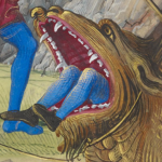A selection of the monster from the painting St. Martha: Martha Taming the Tarasque