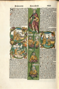 Detail of The First Family from Liber Chronicarum, or the Nuremberg Chronicle