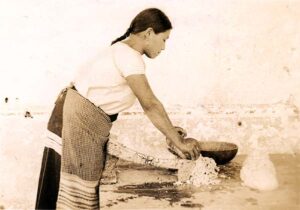 GirlGrindingMaize