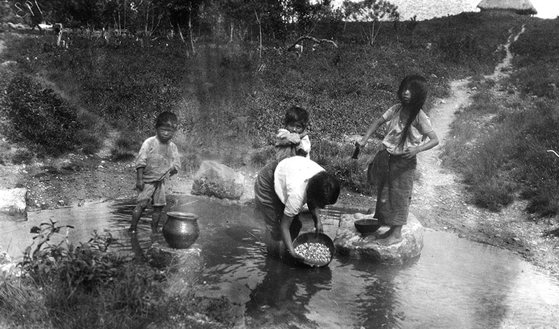 ChildrenRinsingMaize