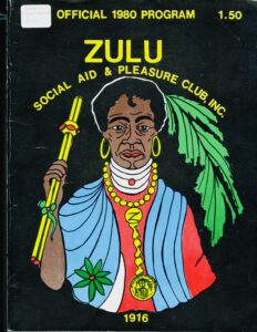 1980 Zulu Social Aid and Pleasure Club Program