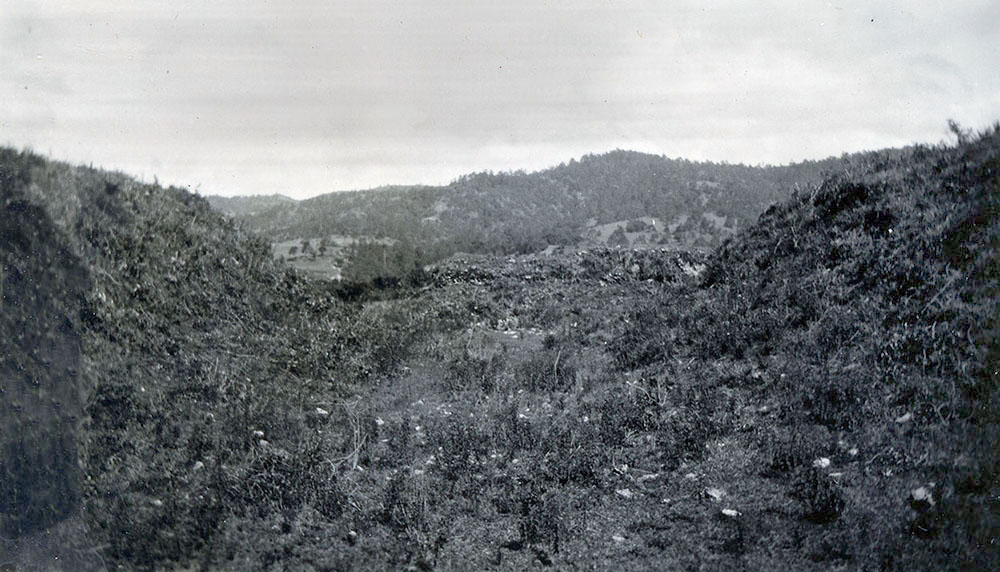 Unrestored ballcourt