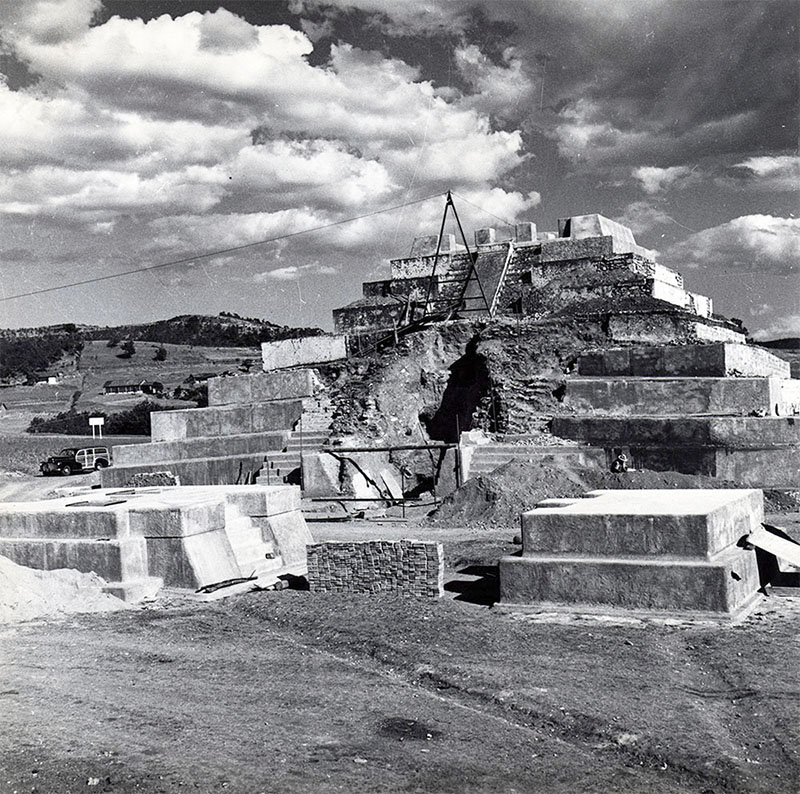 Structure 1 during restoration
