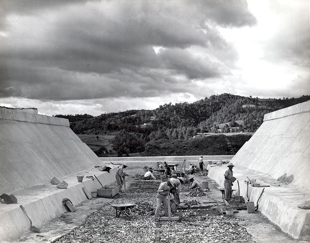 Excavation of ballcourt
