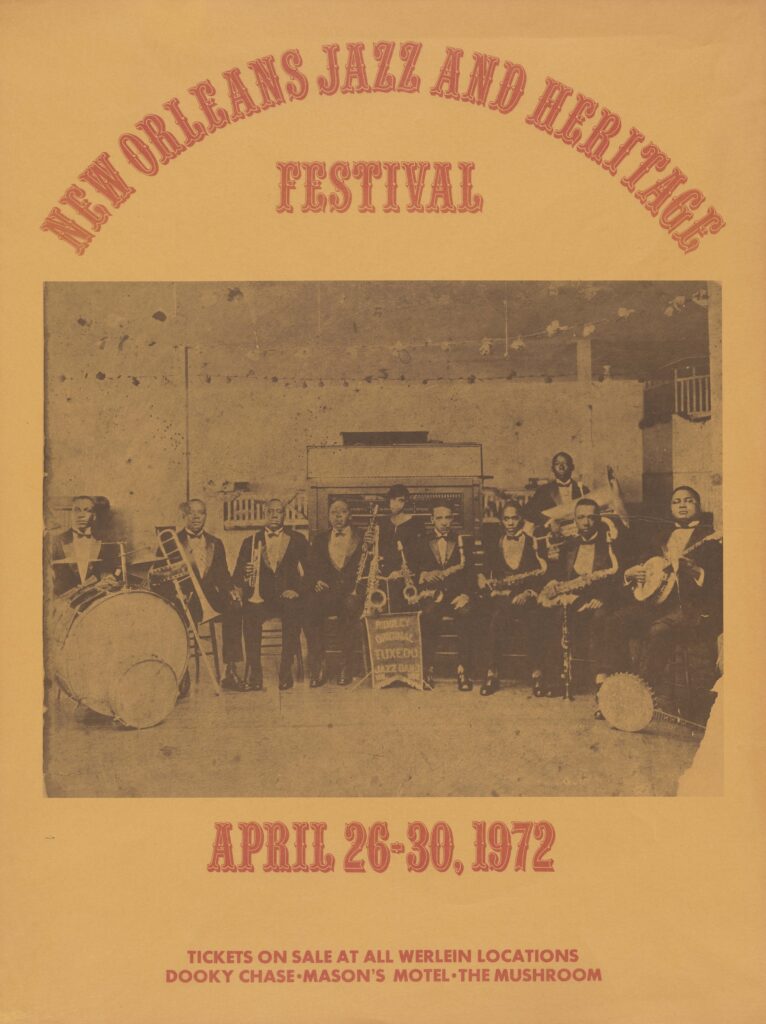 1972 Jazz Fest poster, Hogan Archive Poster File, Tulane University Special Collections.