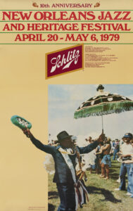 1979 Jazz Fest poster, Sue Hall collection HJA-090, Tulane University Special Collections.