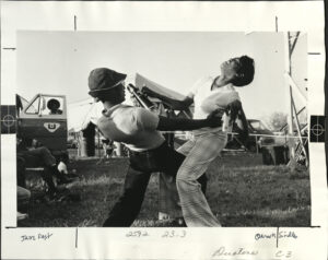 Dancers at Jazz Fest, 1976, photographer: Mark J. Sindler, Louisiana Image Collection LaRC-1081, Box 29, Folder 2, Tulane University Special Collections.