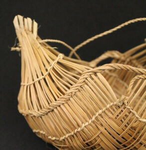 Close-up of small Xavante basket