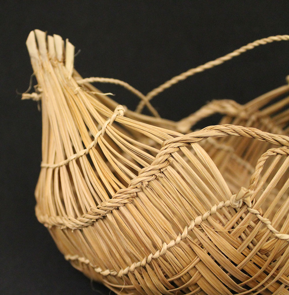 Close-up of small Xavante basket