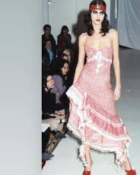 A Michael and Hushi dress from 2001 made of keffiyehs