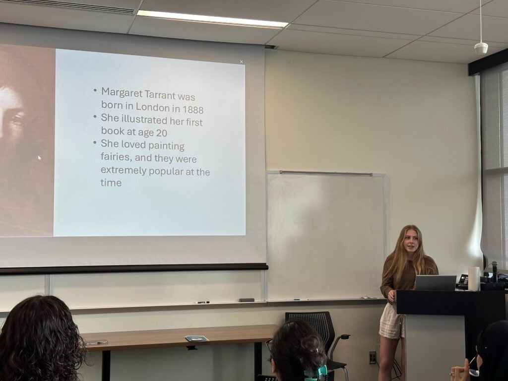 Photograph of the exhibit opening