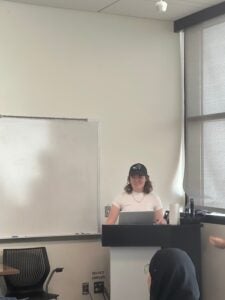 Photograph of the exhibit opening