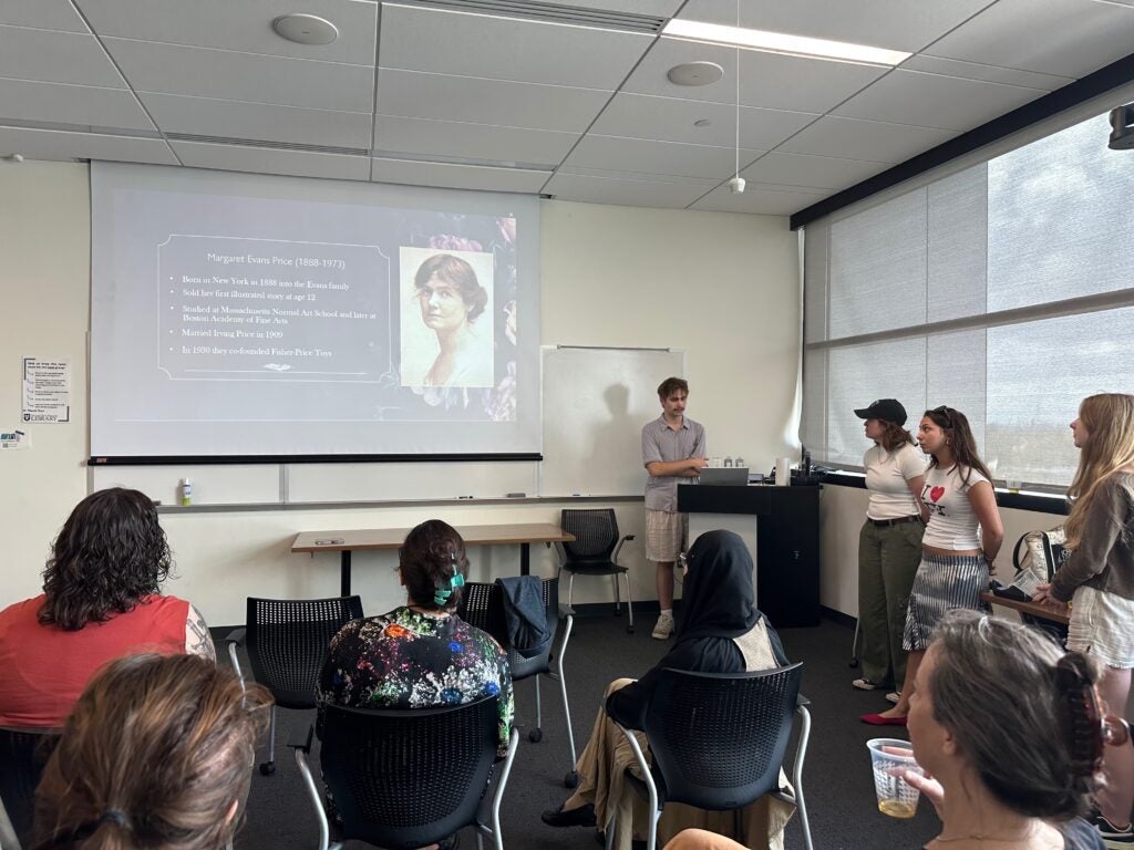 Photograph of the exhibit opening