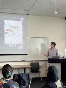 Photograph of the exhibit opening