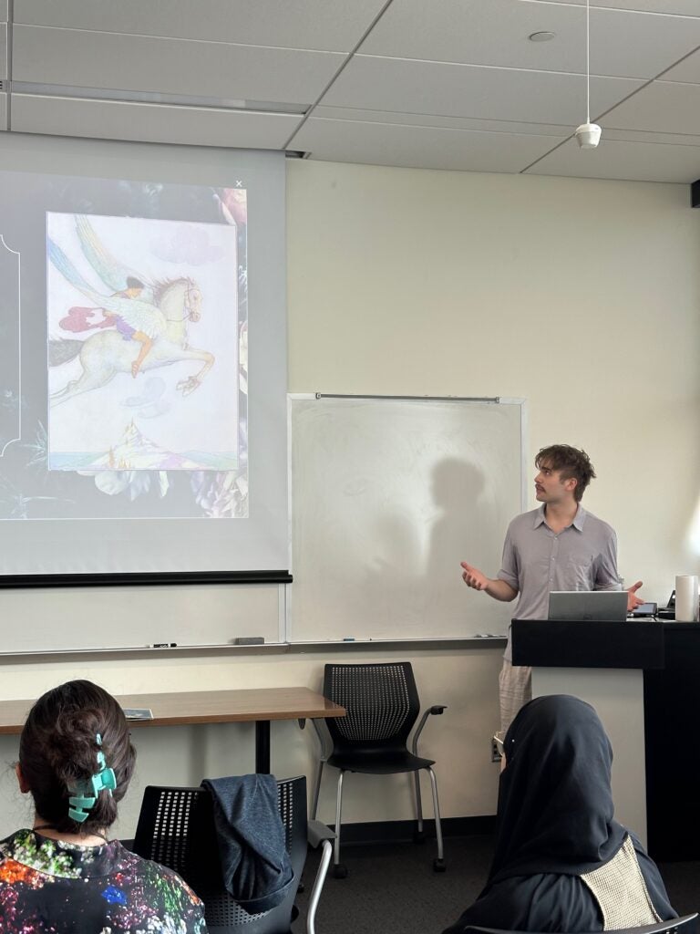 Photograph of the exhibit opening