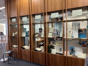 Photograph of the exhibit opening